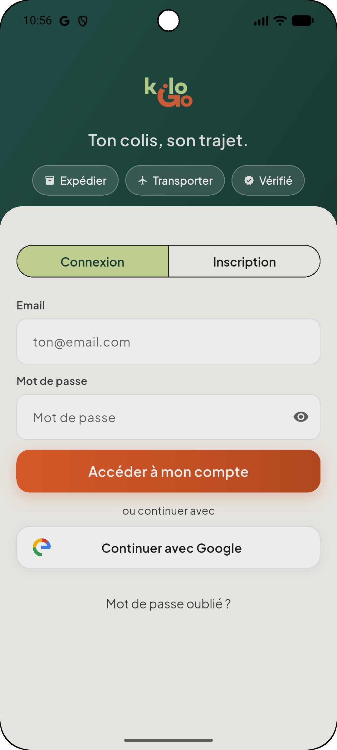 Application KILOGO